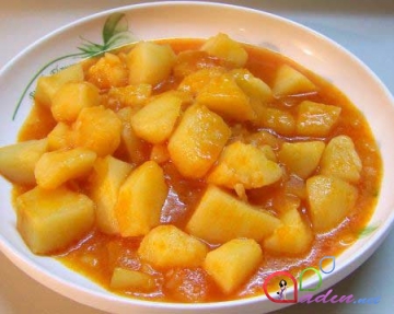 Kartoflu sadə şorba (foto resept)