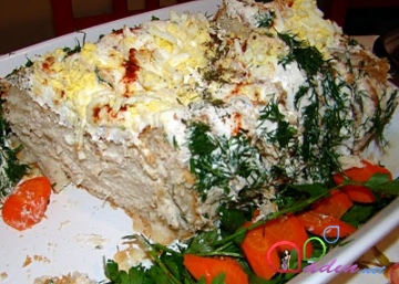 Çörəkli salat (foto resept)