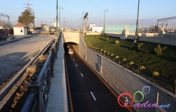 Bakı şəhərində inşa edilən möhtəşəm tunel tipli yol qovşağı tamamlanmaq üzrədir