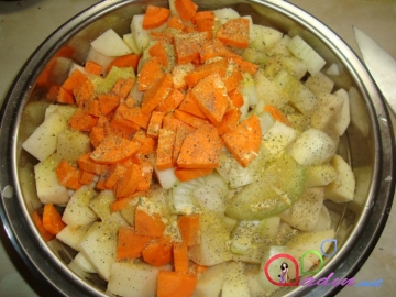 Sobada kartoflu ət (foto resept)