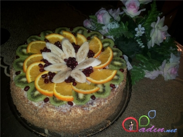 Meyvəli tort - 2 (foto resept)