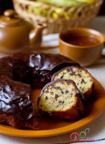 Şokoladlı-portağallı keks (foto resept)