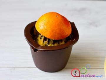Şokoladlı-portağallı keks (foto resept)