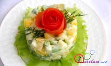 Yeni il üçün avakado salatı(foto resept)