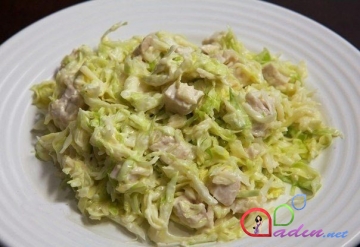 Kələmli sadə salat(foto resept)