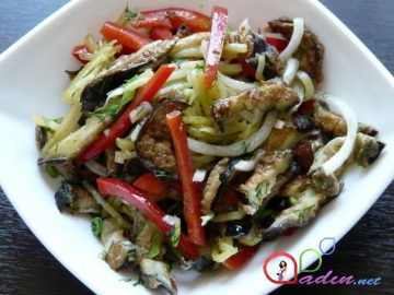 Badımcan salatı (foto resept)