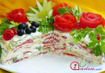 Kabaklı salat (foto resept)