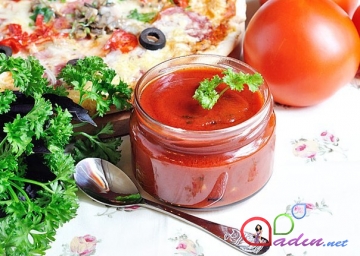 Pizza bişirmək üçün pomidor sousu (foto resept)
