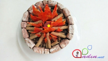 Yanar tonqal tortu(foto resept)