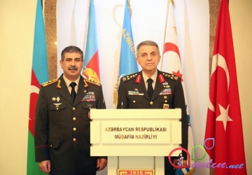 Türk general Zakir Həsənovla görüşdü