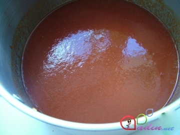 Dondurulmuş pomidor püresi (foto resept)