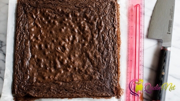 Ağ şokoladlı keks (foto resept)