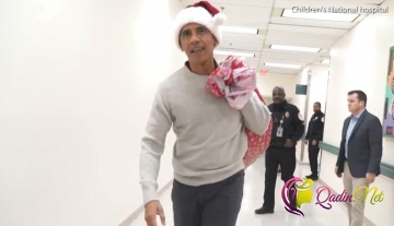 Barak Obama Santa Klaus oldu - FOTO