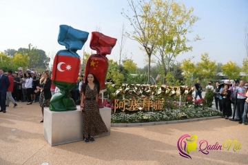 Leyla Əliyeva Azərbaycan pavilyonunun açılışında - FOTO