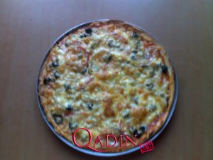 Vegeteryan pizzası (foto resept)