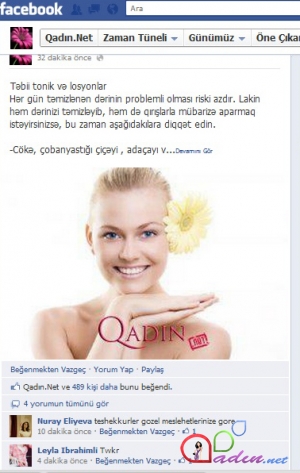 Qadin.Net Facebook-da (100.000)