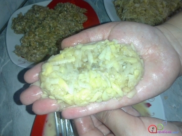 Kartoflu ət kotleti (foto resept)
