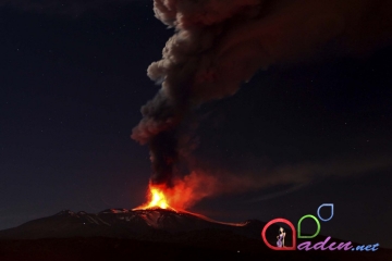 Etna vulkanının görüntüləri