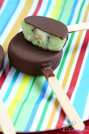 Şokoladlı kivi dondurması (foto-resept)