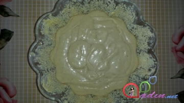 Küncütlü, qaymaqlı keks (foto resept)
