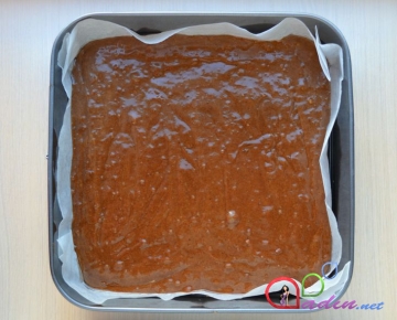 Şokoladlı, qozlu piroq (foto resept)