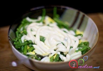 Yaşıl lobya salatı(foto resept)