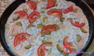 Qarğıdalı pizzası (foto resept)
