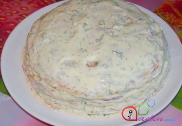 Kabaklı salat (foto resept)