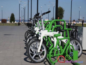 Bakı Bulvarına elektrikli velosipedlər gətirildi