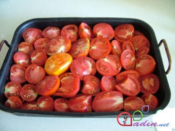 Dondurulmuş pomidor püresi (foto resept)