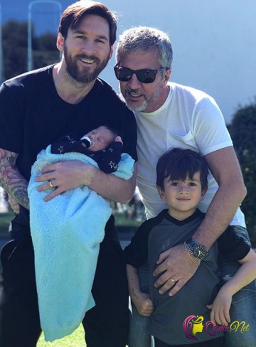Messi bir aylıq oğlunun ilk fotosunu paylaşdı - FOTO