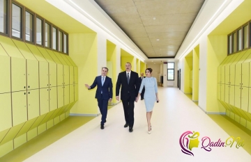 Prezident İlham Əliyev və birinci xanım Mehriban açılışda iştirak ediblər - FOTO