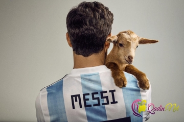 Messi keçilərlə şəkil çəkdirdi -FOTO