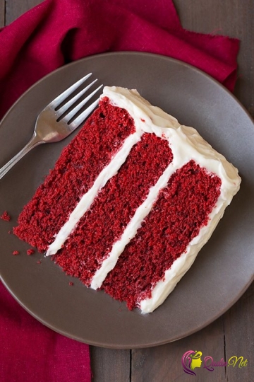 Qırmızı kadife tort (foto resept)
