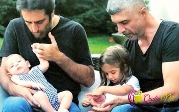Özcanla Mahsun Kırmızıgül övladları ilə _FOTO