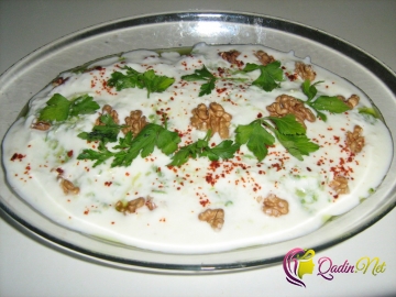 Qozlu kabak salatı (foto resept)