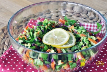 Göyqurşağı salatı (foto resept)