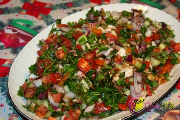 Narşərab souslu salat (foto resept)