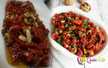Quru pomidor salatı (foto-resept)
