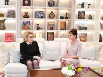 Mehriban Əliyeva Valentina Matviyenko ilə görüşüb - FOTO