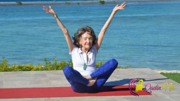 100 yaşlı qadın elastikliyi ilə heyran etdi-FOTO