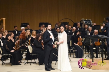 Mehriban xanım Leyla Əliyeva ilə konsertdə-FOTO