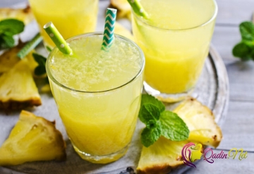 Qarpızlı və ananaslı kokteyl (foto-resept)