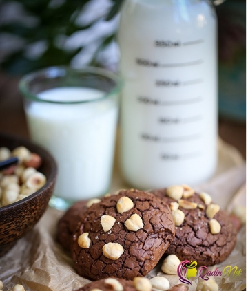 Şokoladlı və fındıqlı bisküvit (foto-resept)