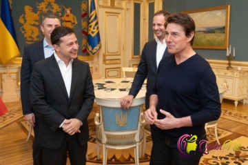 Tom Kruz Ukrayna prezidenti ilə görüşdü