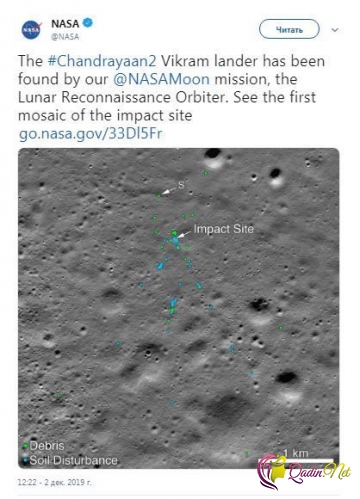 NASA Aya çırpılan “Vikram”ın görüntüsünü yaydı - FOTO