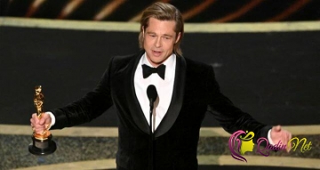 Bred Pitt aktyor kimi ilk "Oscar"ını aldı-FOTO
