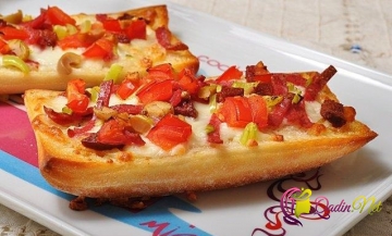 Çörək pizza (foto-resept)