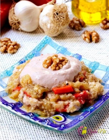 Qozlu badımcan salatı (foto-resept)