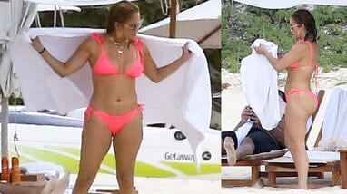 "Photoshop-free" photos of Jennifer Lopez